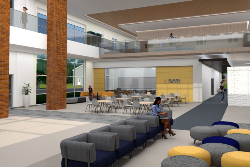 Beacon College Academic Center-Interior Lobby
